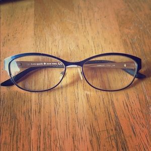 Kate Spade Camelot eyeglasses. Dark blue in color
